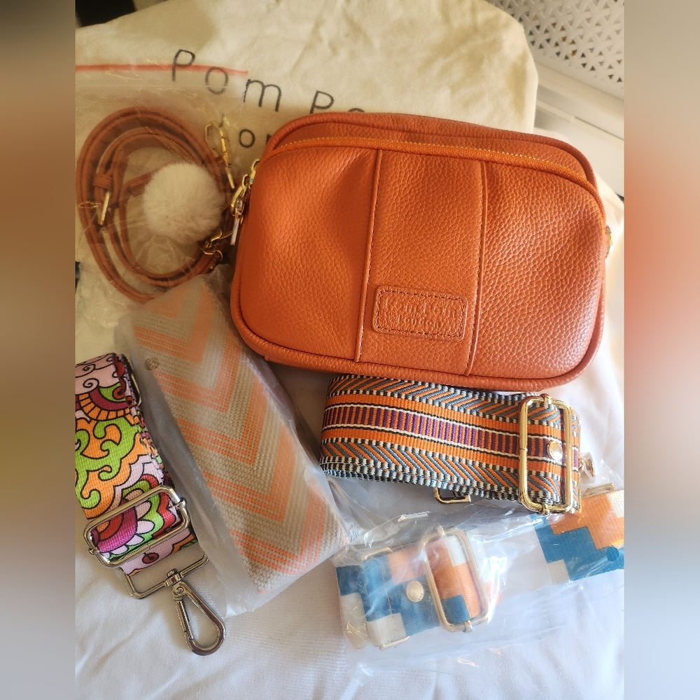 Pom Pom London Bag. Orange